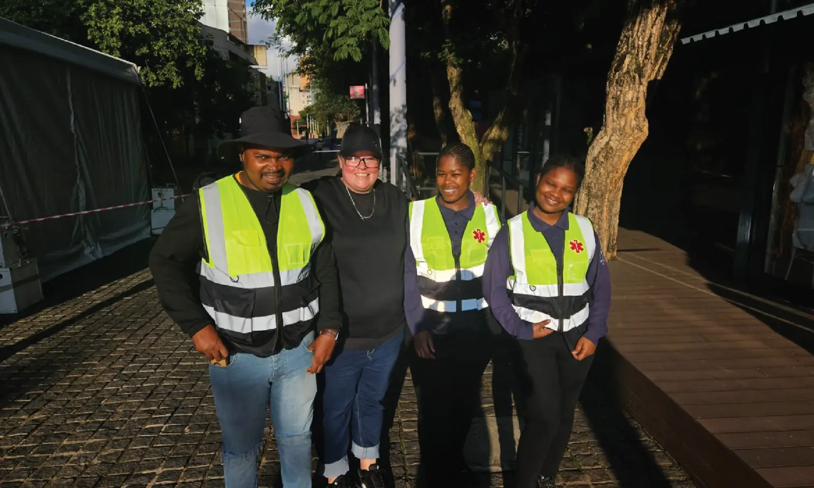 Safety team at a Better Measure event at Constitution Hill